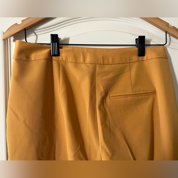 Topshop Golden Yellow Designer Slacks Women’s Size 6 - Picture 2 of 15